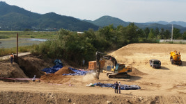 경주 형산강 부근서 송유관 파손…경유 1만5천ℓ 누출