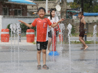 영주시 야외 물놀이장·삼각지 바닥분수 인기 절정