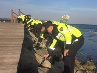 포항남부경찰서 방범순찰대, 호미곶서 환경정화 활동