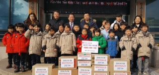 문경 챔피언태권도장 원생, 라면 기탁