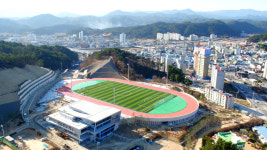 울진군 연호체육공원·국민체육센터 완공