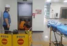 경산시, 승강기 사고대응 합동훈련 실시
