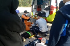 울릉119안전센터, 우산·울릉중 대상 미래소방관 체험교실 운영