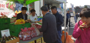 영천시, 울산 직거래장터서 우수 농특산물 판매…별빛 한우 완판