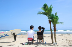 [포토] 포항 흥해읍 용한리 백사장 해변의 연인