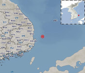 영덕군 동남동쪽 61㎞ 해역 규모 2.5 지진 발생
