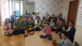 포항시, 오천읍 경로당 반려식물 전달식