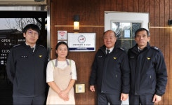 문경소방서, 이둔펜션 카페 칼디 다중이용업소 안전관리 우수업소 현판식