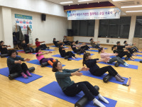문경시보건소, 하반기 직장인 필라테스 교실 수료식 개최