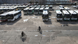 [포토] 대구 북부시외버스터미널 적막한 플랫폼·버스들