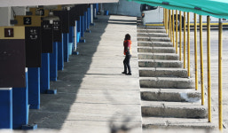 [포토] 대구 북부시외버스터미널 적막한 플랫폼·버스들