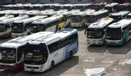 [포토] 대구 북부시외버스터미널 적막한 플랫폼·버스들