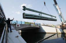 [포토] 포항 해도교 수문 점검