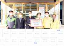 해남YMCA평생교육원 | 문경YMCA·해남군민희망단, 문경시에 코로나19 극복 해남김 40박스 전달
