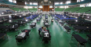 [포토] 대구실내체육관, 4·15총선 개표 마무리 작업