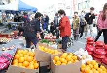 [포토] 다시 개장한 포항 오천읍 전통 오일장
