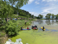 경산시 남산면·수난인명구조대, 관광명소 반곡지 정화활동