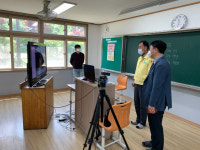 양재영 영천교육지원청 교육장, 화북면 대안학교 수업현장 점검