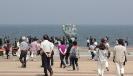 [포토] 북적거리는 포항 호미곶
