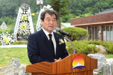 김천시·김천경찰서 증산 전몰경찰 충혼비 재건립 제막식