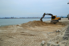 [포토] 포항 영일대해수욕장 모래사장 정비