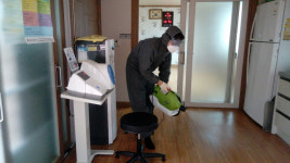 영천 서부동, 경로당 재개방 15개소 방역소독 실시