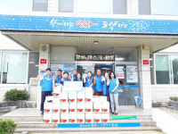 포항 청하면 지역사회보장협의체, 경로당 등에 수박 전달