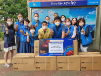 포항 두호동 지역사회보장협의체, 독거노인 10세대에 선풍기 지원