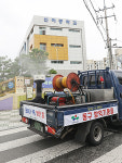 [포토] 학생 2명 코로나19 양성, 대구 신아중 일대 방역작업