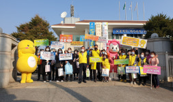 울진군, 죽변면 전통시장서 겨울대비 통합건강증진사업 캠페인