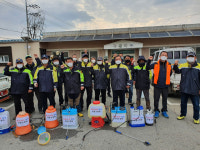 의성군 구천면 의용소방대, 공공기관·경로당·버스정류장 집중 방역