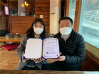 구미시 은빛재가노인지원서비스센터, 케익하우스 밀레·엉클권에 감사장 전달