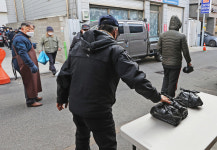 [포토] 노인·노숙인 무료급식소 대신 무료도시락