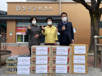농협 칠곡군지부, 칠곡군보건소 코로나 대응 직원들에 위문품 전달