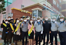 이익훈 칠곡경찰서장, 장곡초 등굣길 교통안전활동 전개