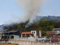 구미시 선기동 산불 진화…산림 0.2㏊ 태워