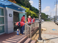 코로나19 확산 막자 김천시 전역 동시 방역