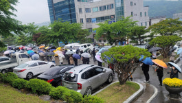 [속보] 행정명령 김천시 임시선별검사소 인산인해