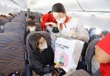 [르포] 대구공항 무착륙 국제관광비행 첫날…여행 가는 기분 만끽