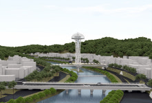 봉화 내성천에 높이 66m 경관타워·인도교 조성…새로운 랜드마크