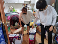 경산시평생교육지도자협의회, 북부동 경로당 대청소 봉사 구슬땀