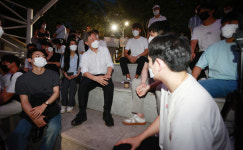 [포토] 대구 찾은 최재형, 수성못서 대구경북 청년들과 간담회