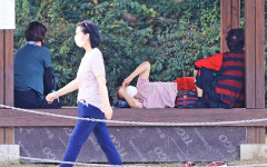 [포토] 때늦은 무더위에 신천둔치 찾은 대구시민