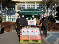 봉화 창평정미소 강신혁 대표, 봉성면에 사랑의 쌀 기탁