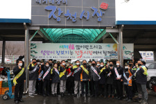 구미소방서, 장천시장서 설맞이 전통시장 장보기 행사