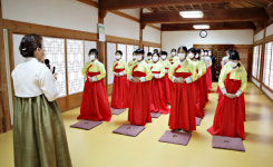 임고서원 충효문화수련원, 영천 성남여중 전통문화 체험 교육 실시