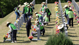 대구지방보훈청·대한참전유공자회 환경봉사단, 영천호국원 묘역 정화활동