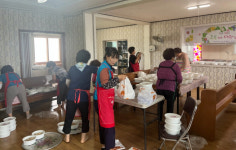 포항 성계교회, 지역 경로당 5곳 삼계탕 150인분 나눔활동 훈훈