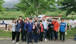 포항시 기계면, 632㏊ 면적 벼 병해충 항공방제 작업 실시