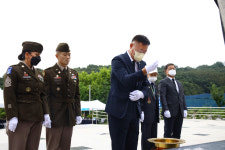 칠곡군, 캠프캐롤 6병기대대와 303고지 추모비 한미합동 참배